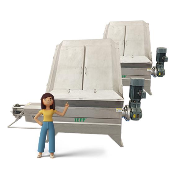 IEPP Steel Solid Liquid Separator Cattle Pig Fermented Fertilizer Biogas Manure Dehydration Inclined Sloped Vibrating Used Motor
