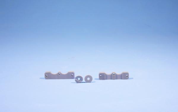 High Temperature Resistant Aluminum Nitride Ceramic Machinery Parts Natural Color