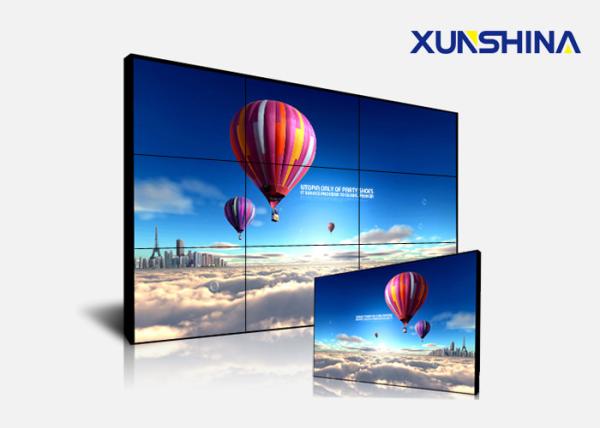 Advertising Screen 3x3 55 inch Nearly Seamless Video Wall with Bezel 3.5mm