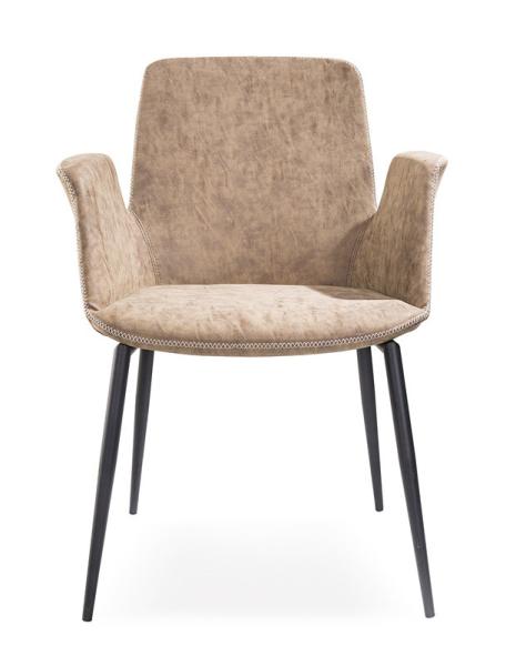Restaurant Soft PU 59x61x82cm Ergonomic Arm Chair