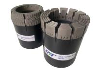 NQ3 HQ Surface Set Diamond Core Drill Bit para perfuração e exploração de minerais