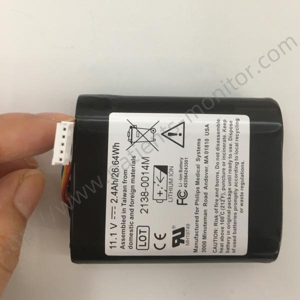 PHiliph Rechargeable Lithium Ion Battery 989803174881 for VS1 VS2+ Patient Monitor 11.1V 2.4Ah 26.64Wh
