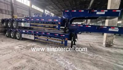 Heavy Duty Semi Lowbed Trailer Tri Axles With JOST Landing Gear