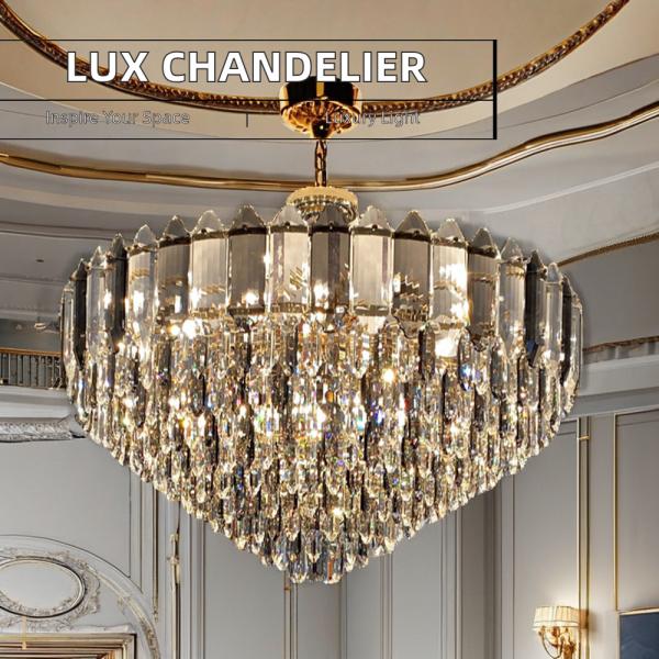 Indoor Lighting Side Light Decoration AC 220V ± 10% Input Voltage Crystal Chandelier