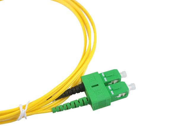 9125 SM Duplex G657A2 LC To SC Fiber Patch Cord / FTTX Optical Fiber Jumper
