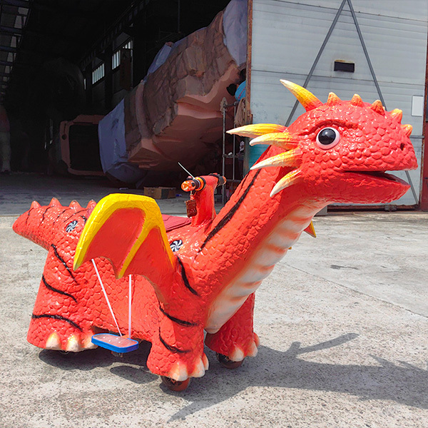 Kids Attractive Mountable Dragon Dinosaur Electric Ride On Shopping Mall Playhouse