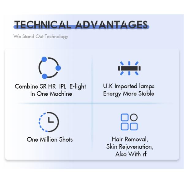 Машина удаления волос лазера веснушки пигмента подмолаживания кожи Dpl E-света OPT IPL