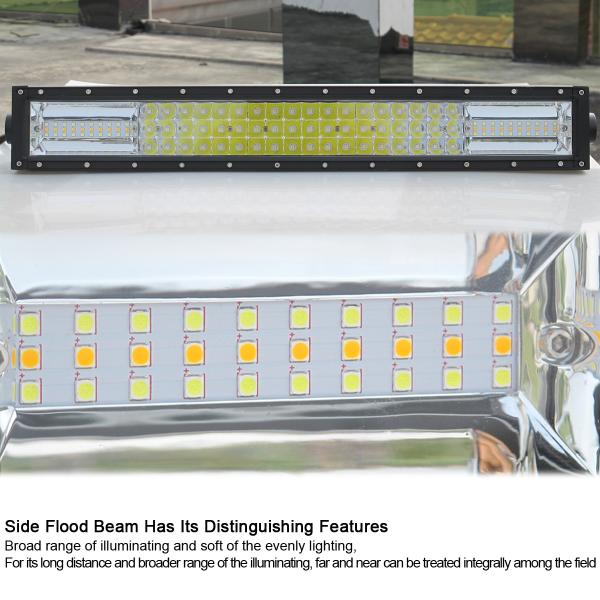 22 Inch 342W Amber White Led Driving Light Bar For Car 12V 24V 4x4 Offroad Trucks ATV 4WD SUV Combo Beams Fog Lamp Work