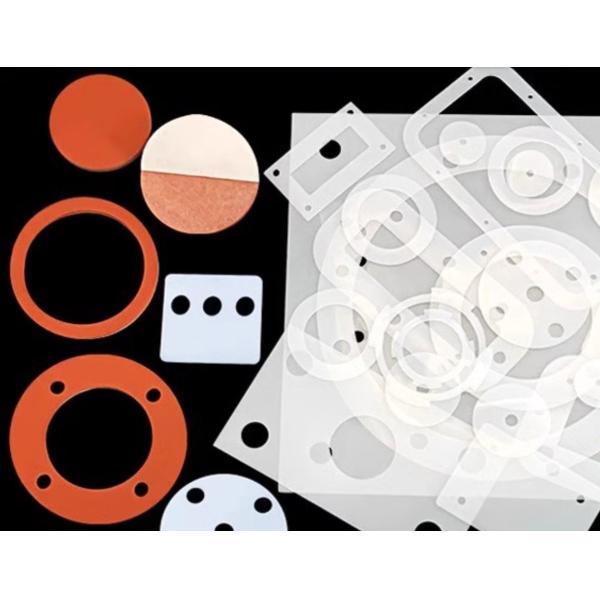 Industrial Grade RoHS Certified Smooth Surface Silicone Rubber Washers and Gaskets