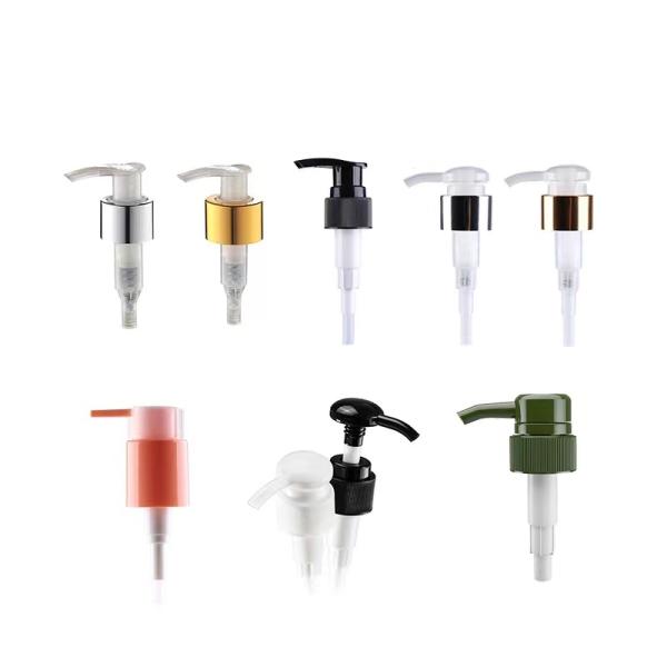 Big-Head Cap 28 / 410 Aluminum Collar Lotion Dispenser Pump For Personal Care