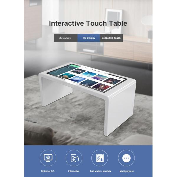 10 Points Smart LCD Interactive Touch Screen Table 65inch