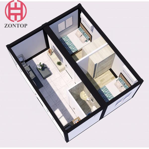 Zontop White Container House With Beautiful Outside And Good Waterproof Performance Container Houses