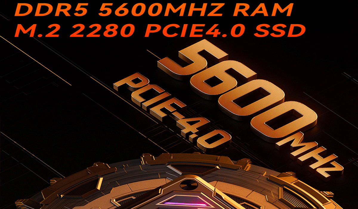 Двойной 2.5G Ethernet AMD игровой компьютер с M2 SSD и WiFi поддерживает 4K HD дисплей