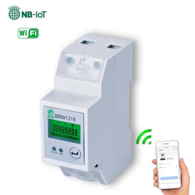o medidor de Smart da fase monofásica do trilho do ruído 2P pagou antecipadamente o medidor elétrico 80 de cartão - 260VAC