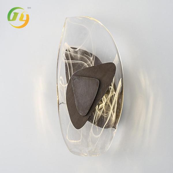 Lâmpada de parede decorativa de vidro de cristal LED de estilo nórdico D200 * H300mm para sala de estar do corredor