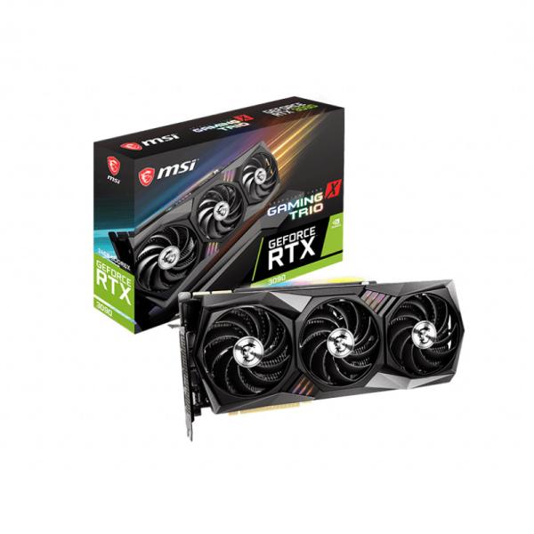 GDDR6X MSI NVIDIA RTX 3090 GAMING X TRIO Graphics Card 24GB BTC Mining Device