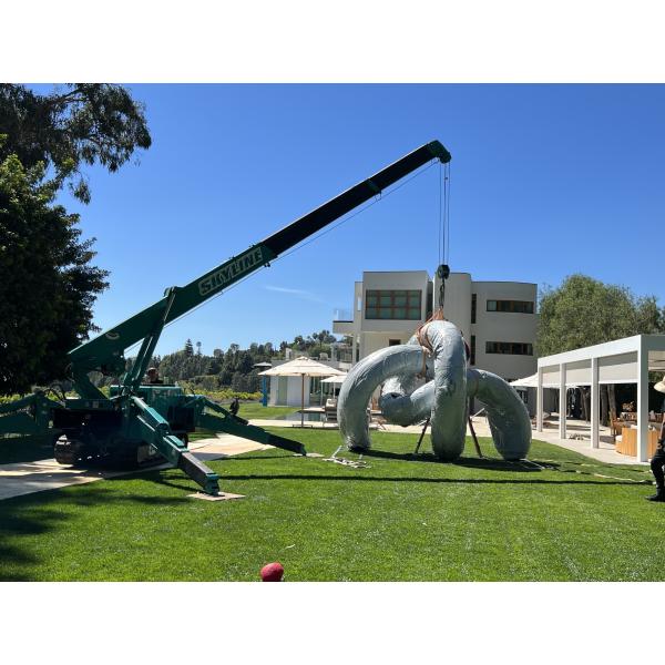 3M длинное зеркало полированная на открытом воздухе скульптура краба из нержавеющей стали