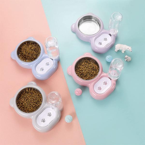 Распределитель воды отделяемой нержавеющей стали шара еды воды любимца автоматический для небольших собак