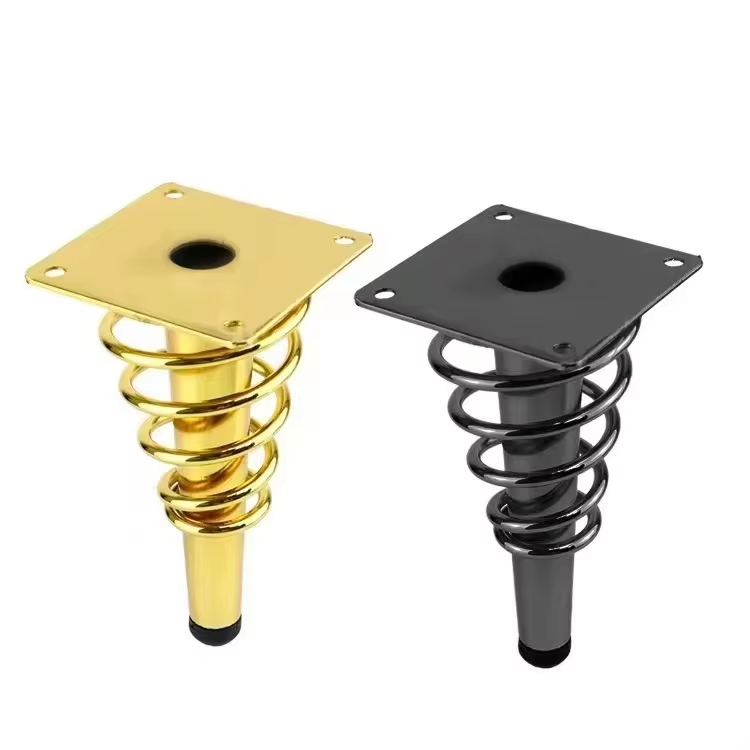Modern Luxury Gold Iron Sofa Legs Furniture Hardware Accessories for Dining & Hospital for Wood Table Cabinet TV