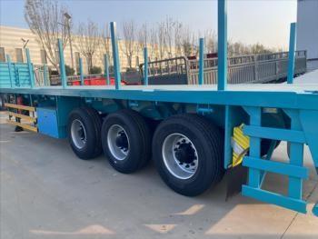 Heavy-Duty Fatbed Semi Trailer For Sale In Africa: Designed For Stable And Efficient Transportation Of Oversized Loads