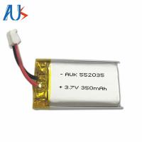 1C 3.7V 350mAh Bateria LiPo Ultrafina 552035 Bateria de Lítio e Polímero