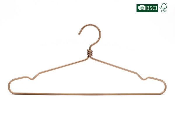 Betterall Durable Antislip Rose Gold Metal Wire Hangers for Dry Cleaners