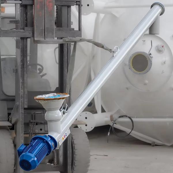 2024 Heavy Duty Long Stainless Steel Augers Conveyer For Powder Spiral Tube Elevator Screw Auger Conveyor