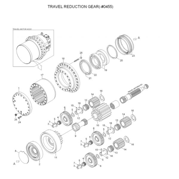 31N9-40030 Travel Motor Assy R320LC-7 Final Drive