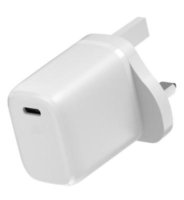 Chargeur britannique 45W GaN Chargeur USB 1 port Type C Chargeur murale Téléphone portable Chargeur rapide
