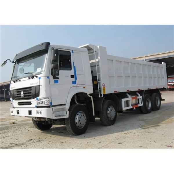 HOWO 8x4 Heavy Duty Dump Trailers , 30 ton 40 Ton 12 Wheeler Dump Truck