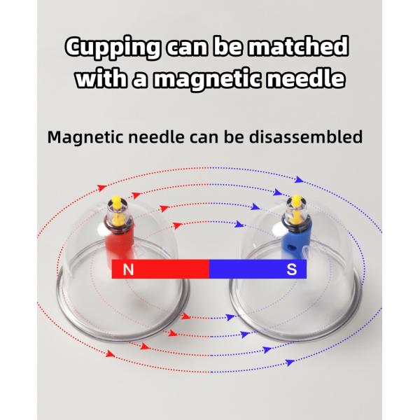 Body Massager Vacuum Cupping Device for Traditional Chinese Medicine Meridian Treatment and Negative Pressure Relax Tool