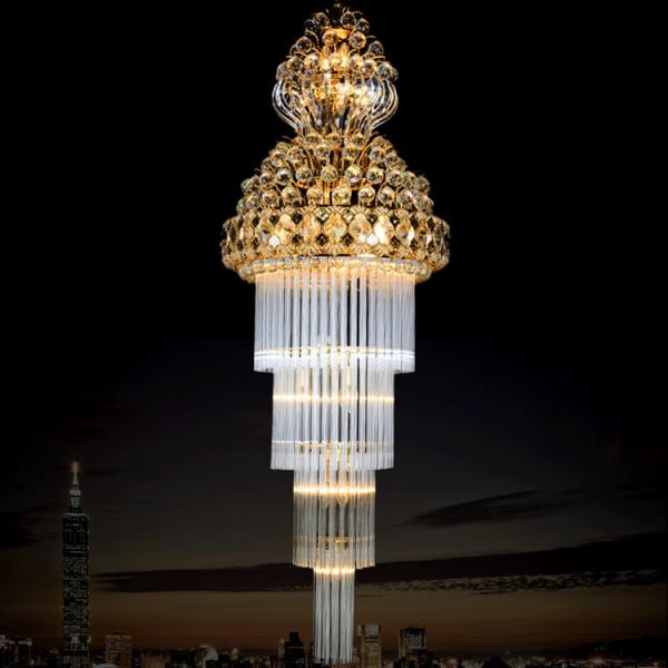 Apartments Villas E14 Led Crystal Pendant Light D450mm
