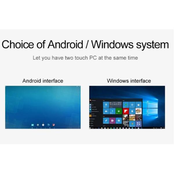 21.5 '' Android/Windows Smart touch dual screen interactive coffee table for meeting advertising display video kiosk