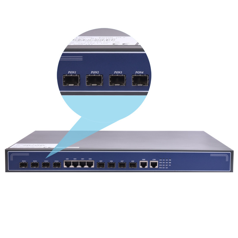 Линия терминал OLT оборудования Epon шкафа FTTH 4 Pon OLT оптически