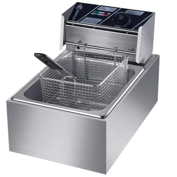 Commercial Kitchen Equipment Chicken Deep Fryer Cooker Machine Stainless Steel Fried With Basket Automatically