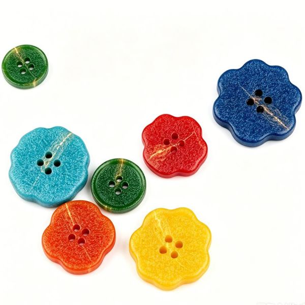 Resin Buttons ideal for customizing garments and craft projects providing stylish and functional fastening options