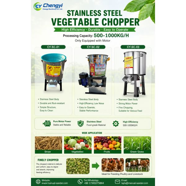 Stainless Steel Vegetable Chopper Reliable Mincing Tool For Chicken Duck Feed
