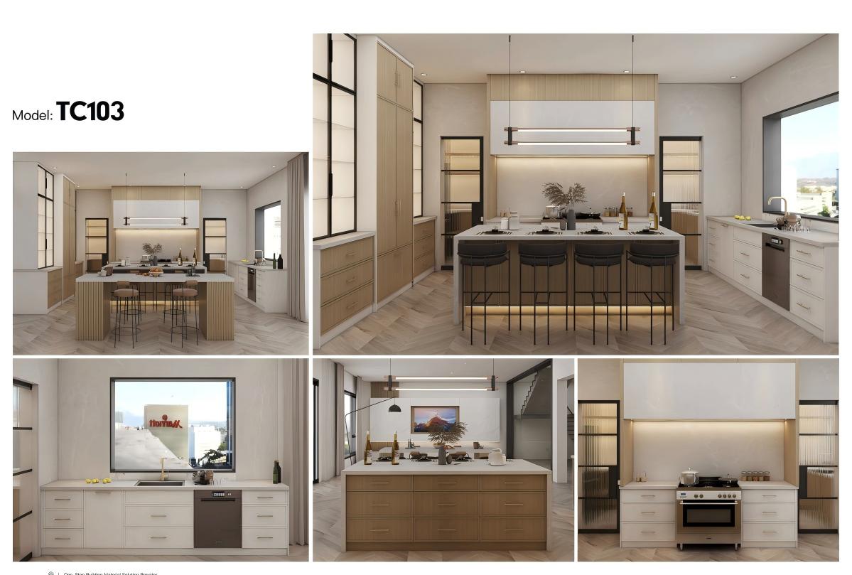 10s Timelapse：From Empty Kitchen to Finished Custom Cabinets | Block Board with Formica Laminate