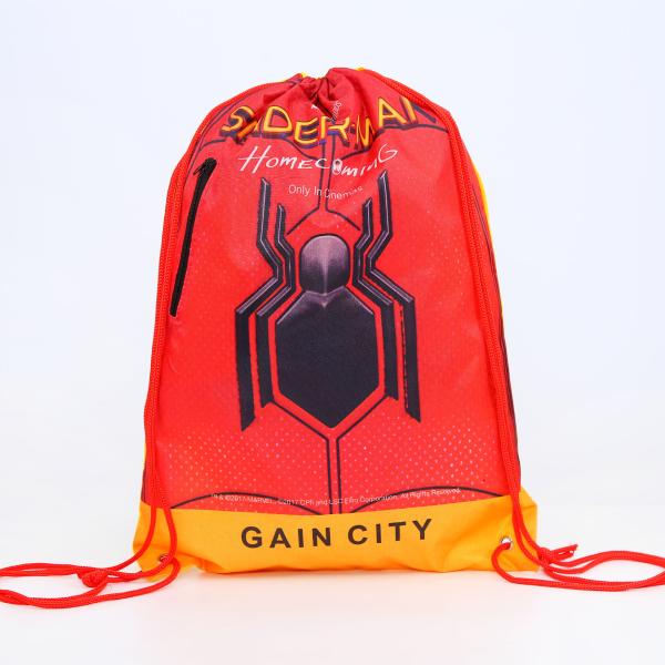 Reflective Strip 210D Polyester Drawstring Packaging Bags