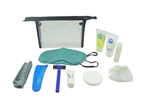 156g Neat Packing Flight Travel Kit , Portable Plane Travel Kit For Airline
