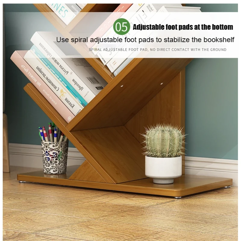 Living Room Floor-standing Children's Tree-shaped Bookshelf Space-saving Storage Rack for Multi-layer Book Shelf Bookcase