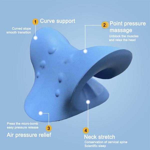 Cervical Chiropractic Traction Device for Neck Pain Relief Massage Area Neck Shoulder