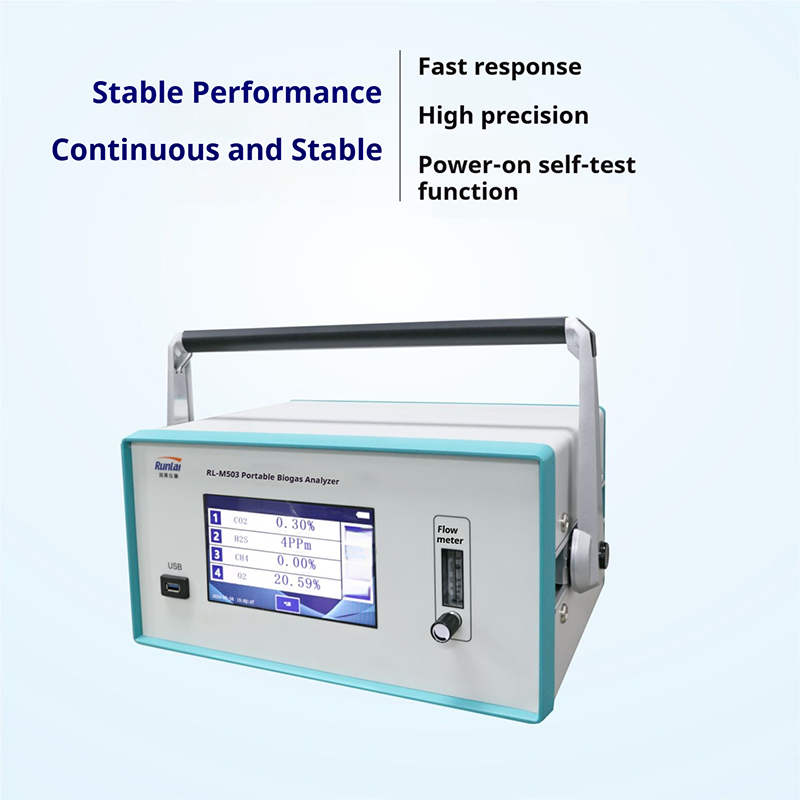Portable Biogas Calorific Value Analyzer CO2 CH4 H2S O2 Methane Tester Gas Detector