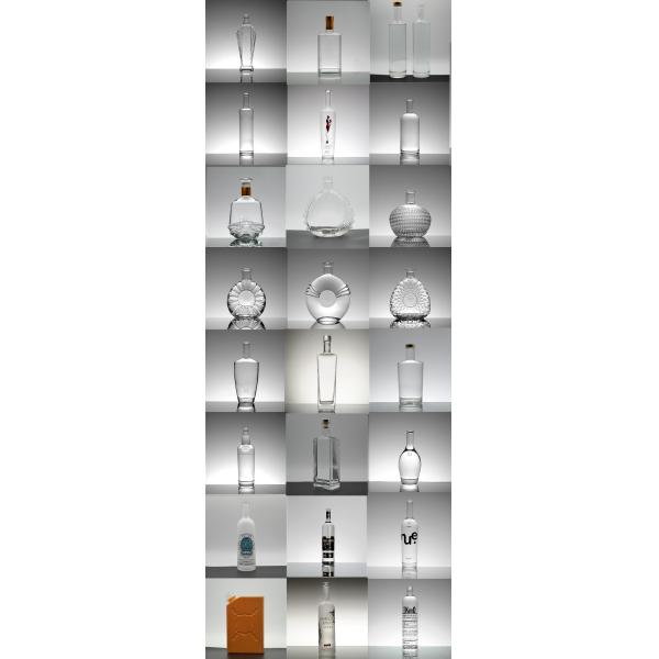 1000ml Square Painted Empty Tequila Rum Glass Bottle with Super Flint Material