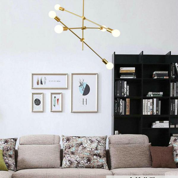 Modern Decoration Pendant Hanging gold Iron Cage Hanging Lamp