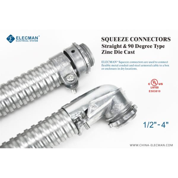 Цинк соединитель коробки выжима 3/4 дюймов прямой тип соединитель гибкого трубопровода