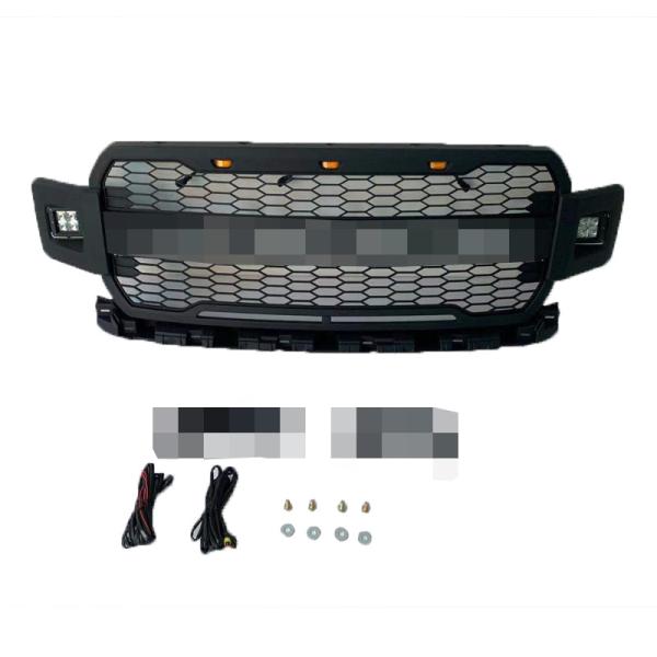 Grille avant de voiture noire pour véhicule Toyota Hilux Revo 2015-2018