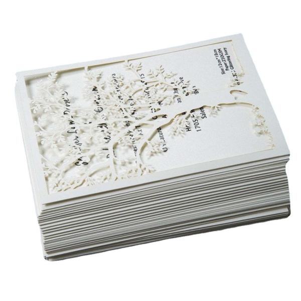 Love Tree Greeting Card Hollow Radium Carving Wedding Invitation