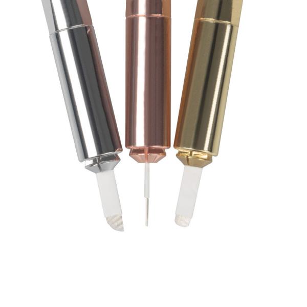 Stainless Steel and Aluminium Alloy Microblading Tattoo Pen for Easy-Coloring Eyebrow Tattoo