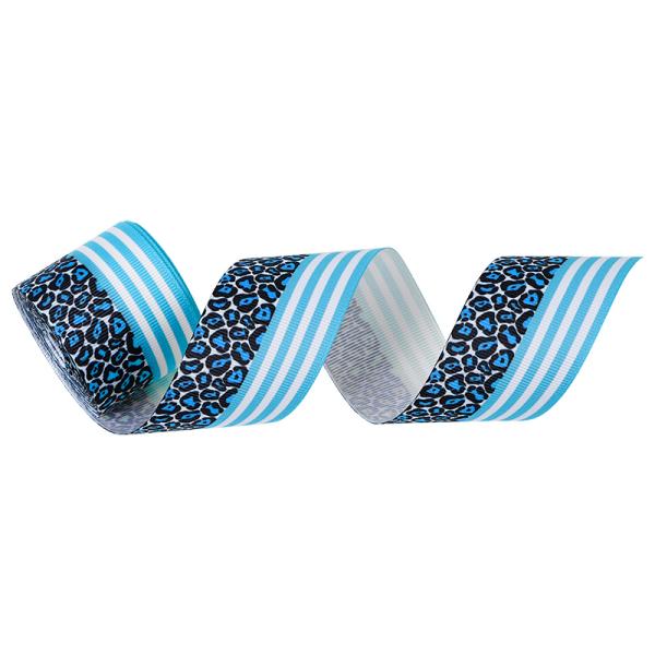 Customized Support 1.5 inch Animal Leopard Printed Grosgrain Ribbon for Hair Bows Tie